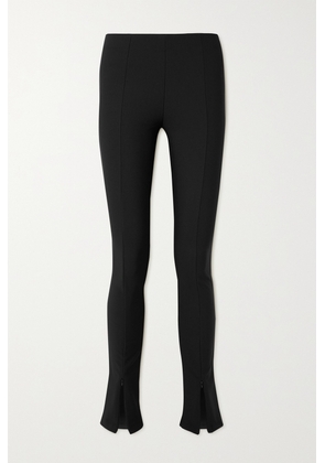 The Frankie Shop - Reya Ribbed Stretch-jersey Flared Leggings - Black - x small,small,medium,large