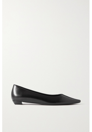 The Row - Claudette Leather Point-toe Flats - Black - IT36,IT37,IT37.5,IT38,IT38.5,IT39,IT39.5,IT40,IT40.5,IT41,IT42