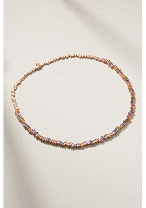 Suzanne Kalan - 18-karat Rose Gold Sapphire Necklace - One size