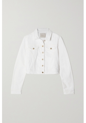 PAIGE - Vivienne Denim Jacket - White - x small,small,medium,large,x large
