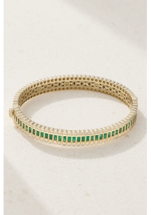 Sydney Evan - 14-karat Gold, Emerald And Diamond Bracelet - Green - One size