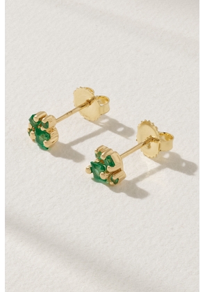 Suzanne Kalan - 18-karat Gold Emerald Earrings - One size