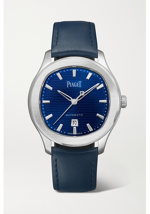 Piaget - Polo Date Automatic 36mm Stainless Steel And Leather Watch - Silver - One size