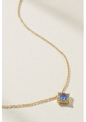 Suzanne Kalan - Princess Midi 18-karat Gold, Sapphire And Diamond Necklace - One size