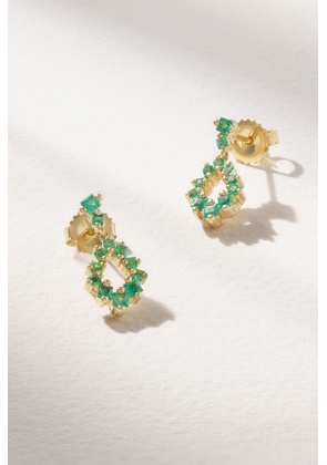 Suzanne Kalan - 18-karat Gold Emerald Earrings - One size