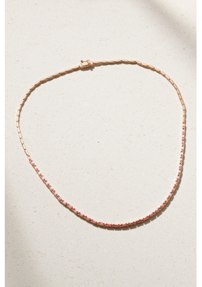 Suzanne Kalan - 18-karat Gold Sapphire Tennis Necklace - One size
