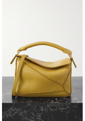 Loewe - Puzzle Mini Textured-leather Shoulder Bag - Yellow - One size