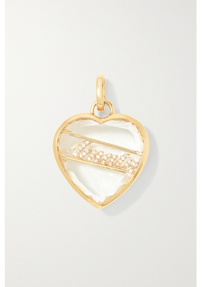 Foundrae - Amate 18-karat Gold, Quartz And Diamond Pendant - One size