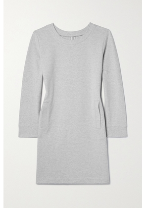 Norma Kamali - Cotton-blend Jersey Mini Dress - Gray - xx small,x small,small,medium,large,x large
