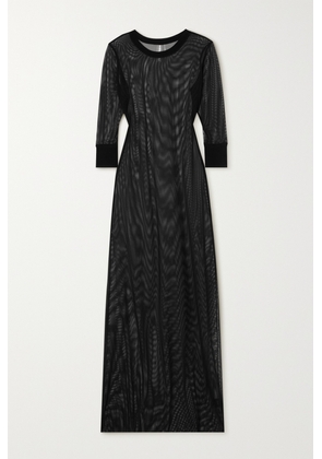 Norma Kamali - Stretch-mesh Maxi Dress - Black - xx small,x small,small,medium,large,x large