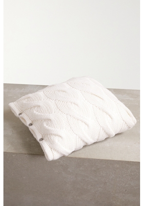 Brunello Cucinelli - Cable-knit Cashmere Cushion - Cream - One size
