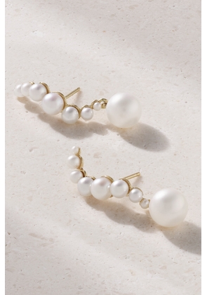 Mateo - 14-karat Gold Pearl Earrings - White - One size
