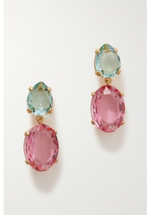 Roxanne Assoulin - Gold-tone Crystal Earrings - Pink - One size
