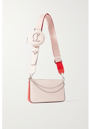 Christian Louboutin - Loubila Chain-embellished Leather Shoulder Bag - Pink - One size