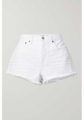 AGOLDE - Parker Vintage Cutoff Organic Denim Shorts - White - 23,24,25,26,27,28,29,30,31,32