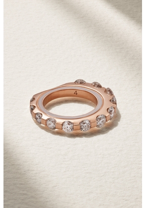 Kamyen - 18-karat Rose Gold Diamond Pinky Ring - 3,4