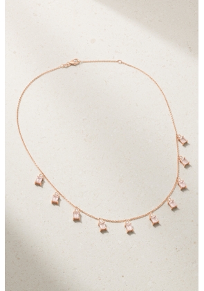 Diane Kordas - Charm 18-karat Rose Gold, Morganite And Diamond Necklace - One size