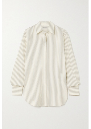 Golden Goose - Striped Cotton-poplin Shirt - Off-white - x small,small,medium,large