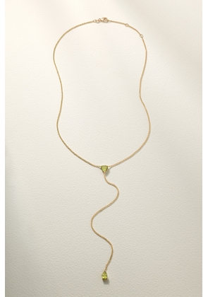 Diane Kordas - Lariat 18-karat Gold Peridot Necklace - One size