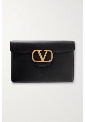 Valentino Garavani - Locò Leather Clutch - Black - One size
