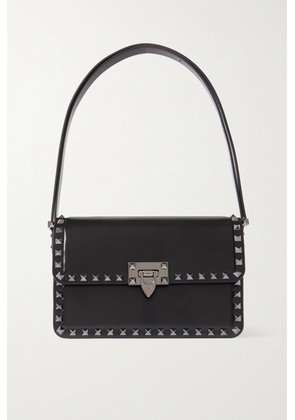 Valentino Garavani - Rockstud23 Leather Shoulder Bag - Black - One size