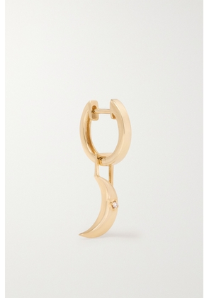 Robinson Pelham - New Moon Earwish 14-karat Gold Diamond Single Hoop Earring - One size