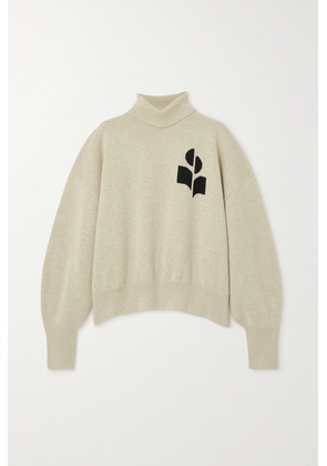 Marant Étoile - Nash Intarsia Cotton And Wool-blend Turtleneck Sweater - Gray - FR34,FR36,FR38,FR40,FR42,FR44