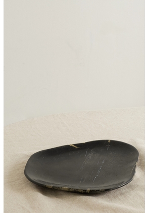 Soho Home - Balfern Large Petrified Wood Platter - Black - One size