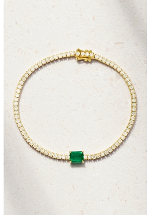 Anita Ko - Hepburn 18-karat Gold, Diamond And Emerald Bracelet - One size