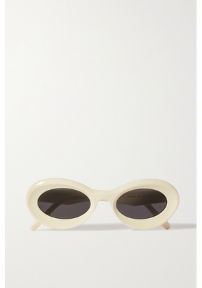 Loewe - Loop Oversized Round-frame Acetate Sunglasses - Ivory - One size