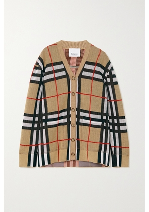 Burberry - Checked Knitted Cardigan - Brown - xx small,x small,small,medium,large,x large