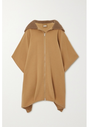 Moncler - Wool Cape - Brown - One size