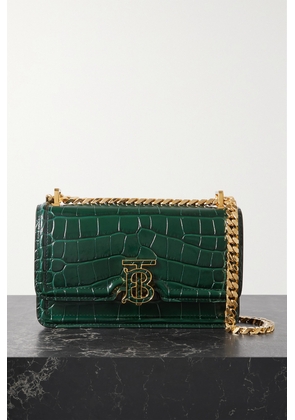 Burberry - Mini Croc-effect Leather Shoulder Bag - Green - One size