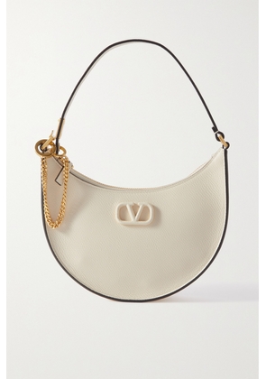 Valentino Garavani - Vlogo Mini Textured-leather Shoulder Bag - Ivory - One size
