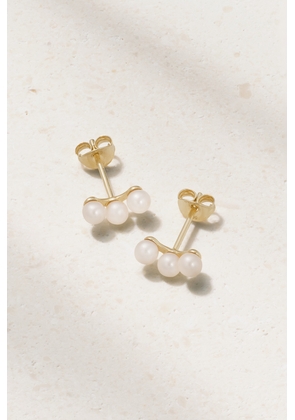 Mateo - Trio 14-karat Gold Pearl Earrings - One size