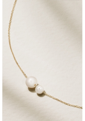 Mateo - Duo 14-karat Gold Pearl Necklace - One size
