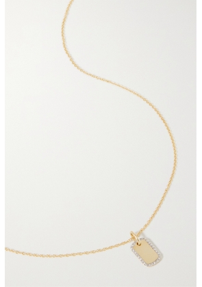 STONE AND STRAND - 10-karat Gold Diamond Necklace - One size