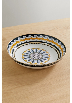 La DoubleJ - Napoli Printed Poreclain Pasta Bowl - Blue - One size