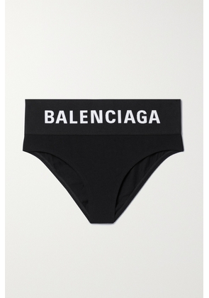 Balenciaga - Jacquard-trimmed Stretch-jersey Briefs - Black - M,L,S