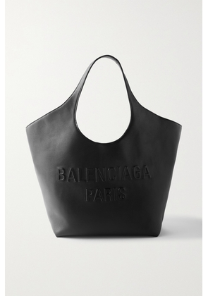 Balenciaga - Mary-kate Medium Logo-embossed Leather Tote - Black - One size
