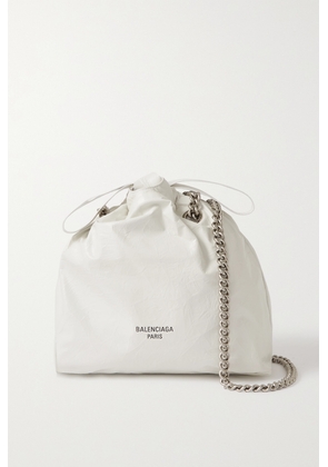Balenciaga - Crinkled-leather Shoulder Bag - White - One size