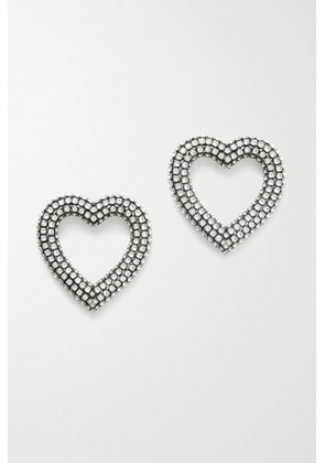 Balenciaga - Silver-tone Crystal Earrings - One size