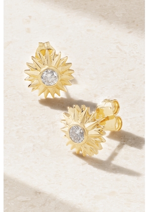 Sydney Evan - Sunburst 14-karat Gold Diamond Earrings - One size