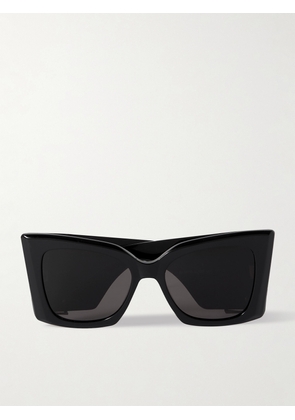 SAINT LAURENT Eyewear - Blaze Oversized Cat-eye Acetate Sunglasses - Black - One size