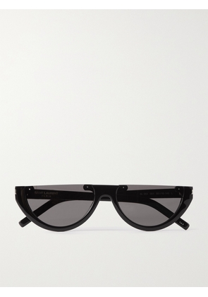 SAINT LAURENT Eyewear - Cat-eye Acetate Sunglasses - Black - One size