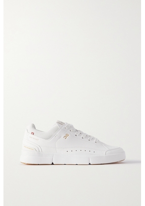 ON - The Roger Centre Court Mesh-trimmed Faux Leather Sneakers - White - US5,US6,US7,US8,US9,US10,US11