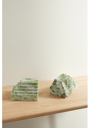 Soho Home - Lola Marble Bookends - Green - One size