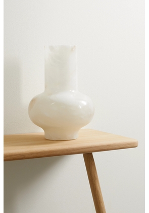 Soho Home - Ava Large Alabaster Vase - White - One size