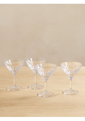 Soho Home - Roebling Set Of Four Crystal Cocktail Coupes - Neutrals - One size