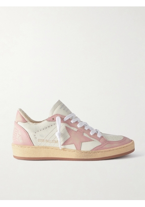 Golden Goose - Ball Star Distressed Leather Sneakers - Pink - IT35,IT36,IT37,IT38,IT39,IT40,IT41,IT42